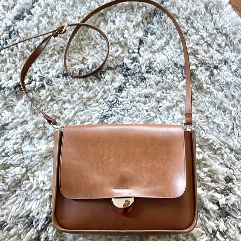 Brown leather bag/purse